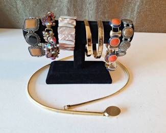 Bracelets Gold Tone Snake Chain Belt Collection