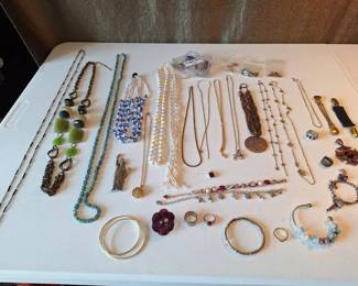 Necklaces, Bracelets, Rings Costume Jewelry Collection
