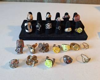 Fashion Ring Collection with One Sterling Silver Ring