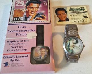 Elvis Commemorative Watch Collection with USPS Stamp Watch Elvis Wristwatch