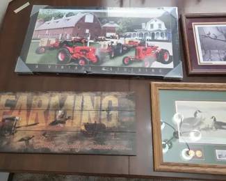 Farm Wildlife Framed Wall Art Collection 4 Pieces