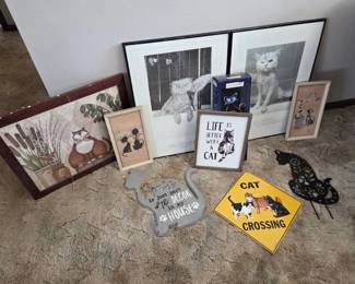 CatThemed Wall Art Home Decor Collection