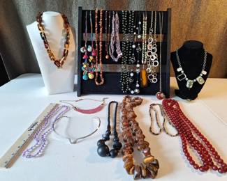 Necklace Collection with Statement, Beaded Chain Styles