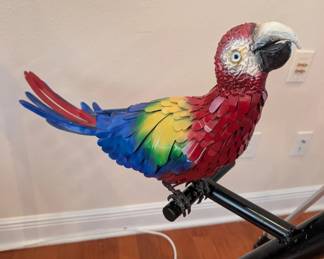 This parrot and the next one are on the same stand