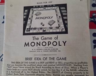 1937 monopoly game