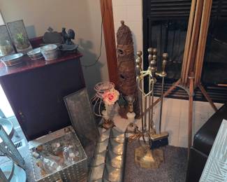 Antique laundry drying rack