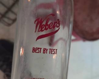 Antique local dairy milk bottle