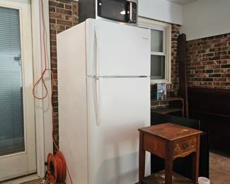 Microwave and Refrigerator
