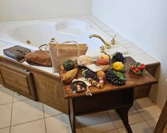 Purses and Cast Fruit