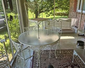 Wrought Iron Table & Chairs