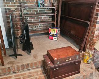 Shelf-Bed-Flat Screen TV's-Wooden Boxes