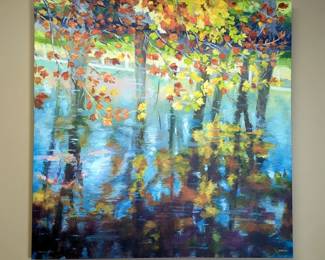 Maxine Price Limited Edition Numbered Landscape Print On Canvas, 668/950