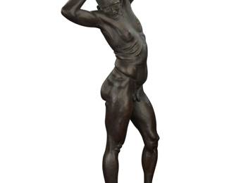 1079 Louis Thiele Quaintance (20th/21st Century) Morning Stretch, 1984 Patinated bronze Incised with signature and date: Louis Quaintance / artist proof 27.75" H x 13.5" W x 7.75" D Estimate: $200 - $400