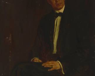 1250 Daniel Garber (1880-1958) Portrait of a gentleman, 1902 Oil on canvas Signed and dated upper left: Daniel Garber / 1902 37 x 29in Estimate: $1,000 - $2,000