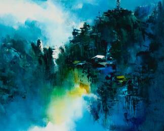 1182 Hong Leung (b. 1933) Hillside landscape, 1978 Oil on canvas Signed and dated lower right: H Leung / 78 38 1/4 x 22in Estimate: $500 - $700