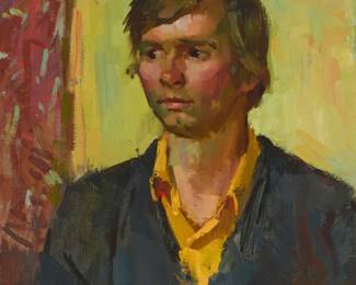 1111 Sergei Bongart (1918-1985) Portrait of a man Oil on canvas Signed lower right: Sergei Bongart 26 x 24in Estimate: $400 - $600