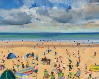 1387 Malcolm Ludvigsen (b. 1946) "Bridlington," 2009 Oil on canvas Signed lower right: Ludvigsen; signed again, titled, and dated "July 25, 2009," all verso 18 x 24in Estimate: $300 - $500