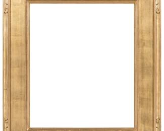 1099 A carved giltwood frame With scroll accents at corners Rabbet: 24 x 20in; Exterior: 34 x 29.7 x 2in Estimate: $200 - $400