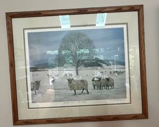 Winter Woollies by Janet Burdon Framed Print