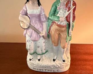 Antique Staffordshire Minstrels Figurine