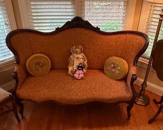Victorian Rococo Revival Settee