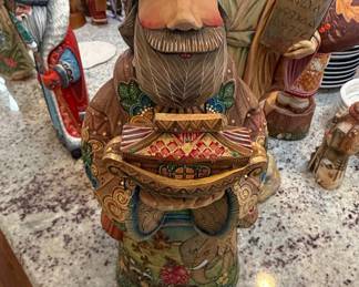 G. DeBrekht Hand-Carved Wooden Figure - Wise Man with Gift