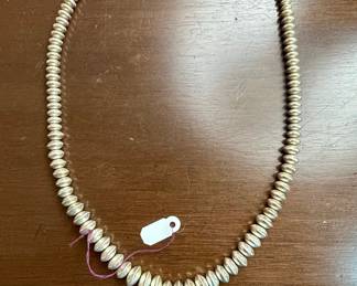 Native American Sterling Silver Graduated Bead Necklace