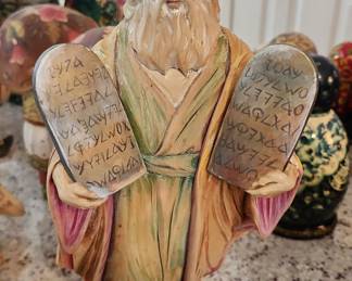 Vintage Homco Moses Figurine with Ten Commandments #1464