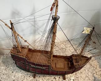 Wooden Model Ship - Santa Maria