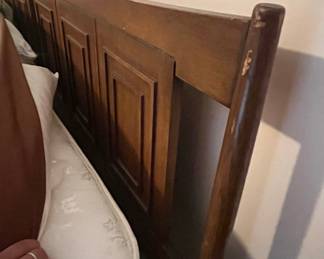 Mid-Century Modern Walnut King Size Headboard