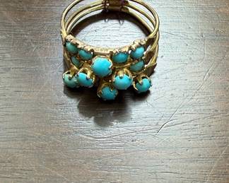 Victorian Turquoise Harem Ring