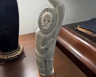 Inuit Carving of a Hunter