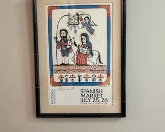 Spanish Market July 25-26, 1987 Poster by Charles Carrell