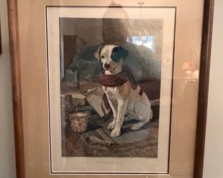 The Scholar's Companion Dog Portrait by G. Blaine