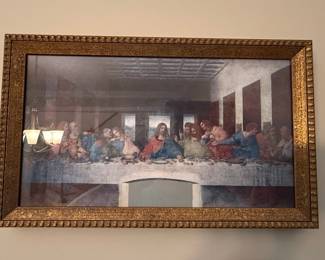 The Last Supper Framed Canvas Print