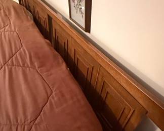 Mid-Century Modern Walnut Headboard