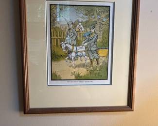 Randolph Caldecott "The Procession Finally Moved Off" Framed Print