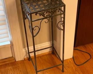 Ornate Wrought Iron Plant Stand