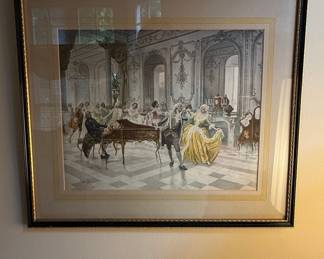 Vicente de Paredes "The Concert" or "The Ball" Print