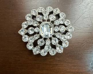 Liz Claiborne Rhinestone Brooch