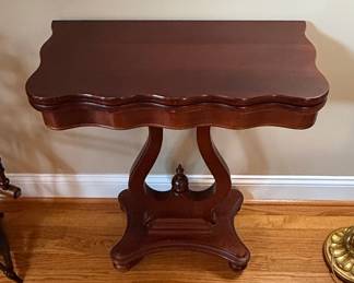 Empire Style Mahogany Game Table