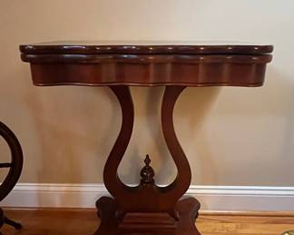 Empire Lyre Base Flip-Top Game Table