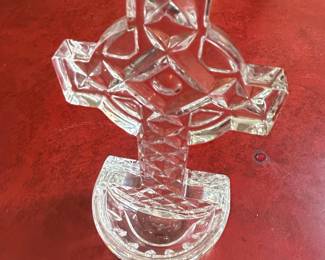 Waterford Crystal Celtic Cross Holy Water Font