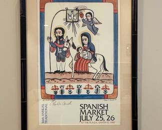 Charles M. Carrillo Spanish Market Poster 1987