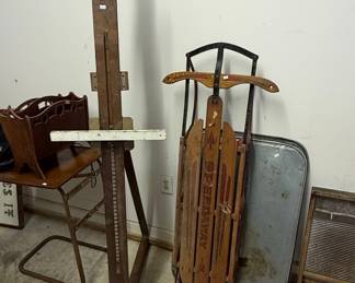 Vintage "Speedway" Toboggan Sled