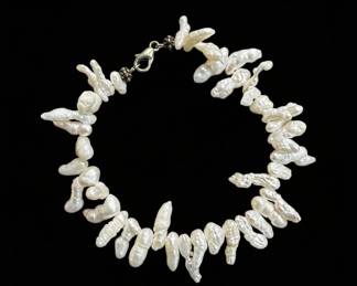 Handcrafted Freshwater Pearl Bracelet by Brooke Royce Jewelry
