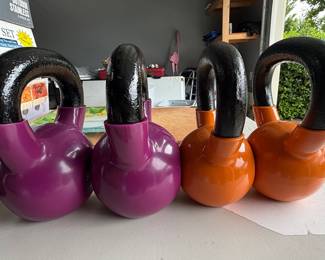 Vinyl-Coated Cast Iron Kettlebells