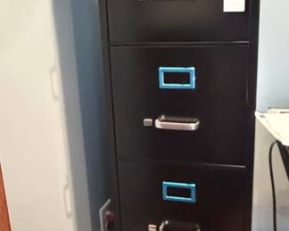 4-Drawer Vertical Metal Filing Cabinet with Lock