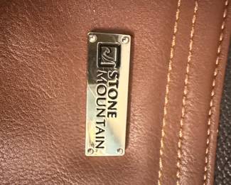 Stone Mountain Two-Tone Leather Shoulder Bag