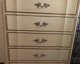 Dixie French Provincial Dresser and Mirror Set